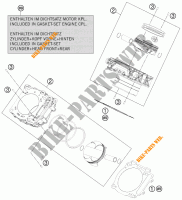 CYLINDER for KTM 1190 RC8 ORANGE 2010