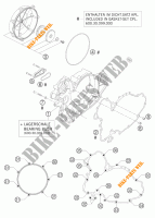 CLUTCH COVER for KTM 950 SUPERMOTO BLACK 2007