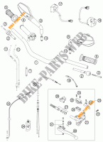 HANDLEBAR / CONTROLS for KTM 950 SUPERMOTO BLACK 2007