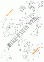 PLASTICS for KTM 1190 RC8 WHITE 2010