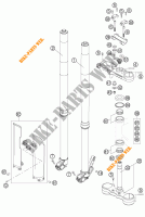 FRONT FORK / TRIPLE CLAMP for KTM 640 LC4 SUPERMOTO PRESTIGE 2005