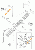 HANDLEBAR / CONTROLS for KTM 640 LC4 SUPERMOTO BLACK 2005