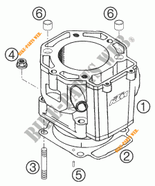 18-1025 Hauptbremszylinder Reparatur Kit vorne KTM Supermoto 640 LC4 