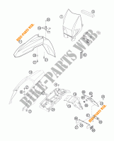 PLASTICS for KTM 625 SMC 2006