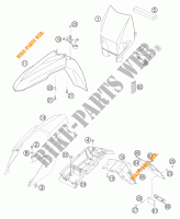 PLASTICS for KTM 625 SMC 2005