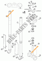 FRONT FORK / TRIPLE CLAMP for KTM 625 SC SUPER-MOTO 2002