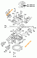 CYLINDER HEAD  for KTM 620 SC SUPER-MOTO 2001