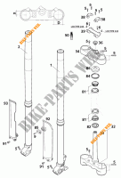 FRONT FORK / TRIPLE CLAMP for KTM 620 SC SUPER-MOTO 2001