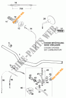 HANDLEBAR / CONTROLS for KTM 620 SC SUPER-MOTO 2001