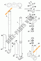 FRONT FORK / TRIPLE CLAMP for KTM 620 SC SUPER-MOTO 2000