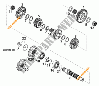 GEARBOX COUNTERSHAFT for KTM 620 SC SUPER-MOTO 2000