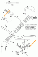 HANDLEBAR / CONTROLS for KTM 620 SC SUPER-MOTO 2000