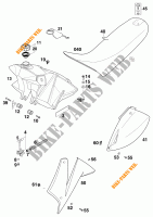 TANK / SEAT for KTM 620 SC SUPER-MOTO 2000