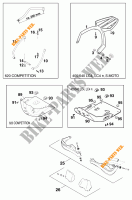 ACCESSORIES for KTM 620 LC4 SUPERMOTO 1999