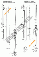 FRONT FORK (PARTS) for KTM 620 LC4 SUPERMOTO 1999