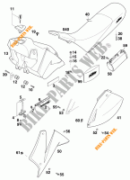TANK / SEAT for KTM 620 LC4 SUPERMOTO 1999
