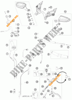 HANDLEBAR / CONTROLS for KTM 1190 RC8 2009
