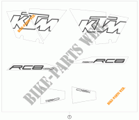 STICKERS for KTM 1190 RC8 2009