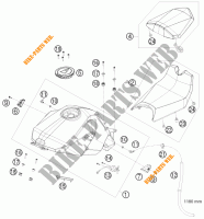 TANK / SEAT for KTM 1190 RC8 2009