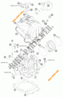 CYLINDER HEAD  for KTM 690 SUPERMOTO ORANGE 2008