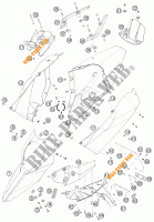 PLASTICS for KTM 690 SUPERMOTO ORANGE 2008