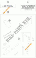 TOOL KIT / MANUALS / OPTIONS for KTM 1190 RC8 WHITE 2009