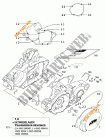 CRANKCASE for KTM 125 SUPERMOTO 80 2000