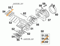 REED VALVE CASE for KTM 125 SUPERMOTO 80 2000