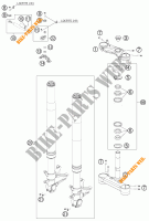 FRONT FORK / TRIPLE CLAMP for KTM 1190 RC8 BLACK 2009