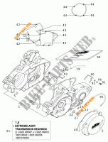 CRANKCASE for KTM 125 SUPERMOTO 100 2001