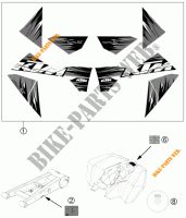 STICKERS for KTM 525 XC ATV 2011