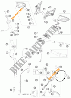 HANDLEBAR / CONTROLS for KTM 1190 RC8 R LIMITED EDITION AKRAPOVIC 2009