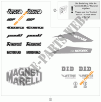 STICKERS for KTM 1190 RC8 R LIMITED EDITION AKRAPOVIC 2009
