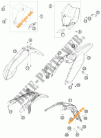 PLASTICS for KTM 530 XC-W SIX DAYS 2010