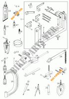 SPECIFIC TOOLS (ENGINE) for KTM 520 MXC RACING 2001