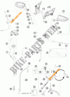 HANDLEBAR / CONTROLS for KTM 1190 RC8 R TNT EDITION 2009