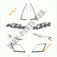 STICKERS for KTM 1190 RC8 R TNT EDITION 2009