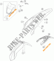 PLASTICS for KTM 500 XC-W 2016