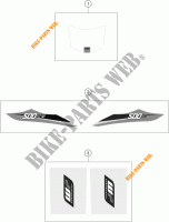STICKERS for KTM 500 XC-W 2016
