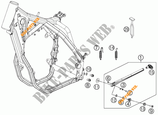 SIDE / MAIN STAND for KTM 500 XC-W 2015