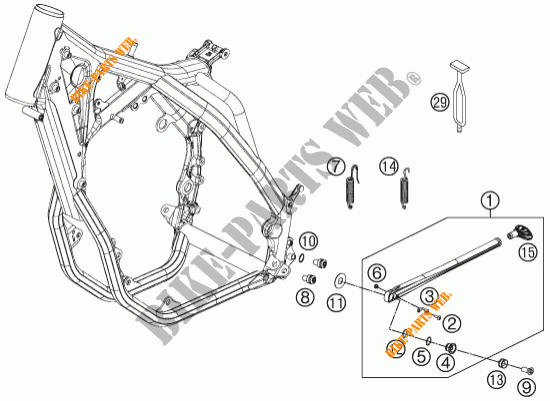 SIDE / MAIN STAND for KTM 500 XC-W 2013