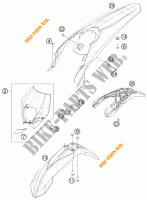 PLASTICS for KTM 500 XC-W 2012