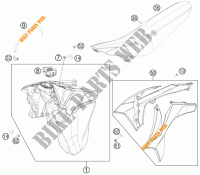 TANK / SEAT for KTM 500 XC-W 2012