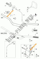 HANDLEBAR / CONTROLS for KTM 380 MXC 2001