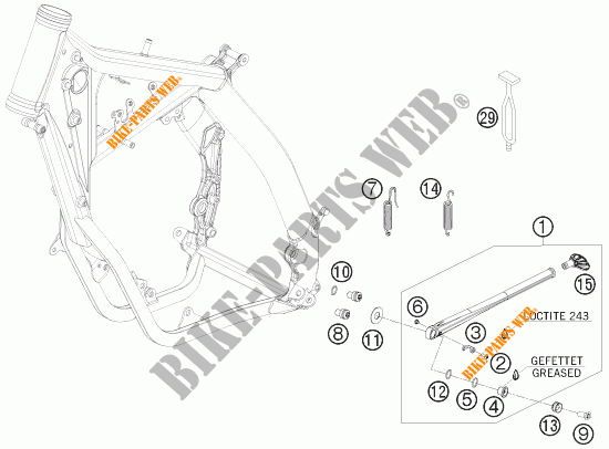 SIDE / MAIN STAND for KTM 300 XC-W 2008