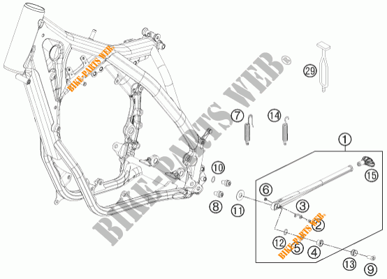 SIDE / MAIN STAND for KTM 300 XC 2014