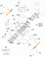 CYLINDER / HEAD for KTM 300 XC 2012