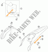 PLASTICS for KTM 300 XC 2012