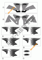 STICKERS for KTM 300 MXC 2002