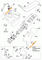 TANK / SEAT for KTM 300 MXC 2002